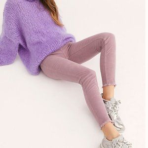 Free people Modern Mauve skinny cords NWT